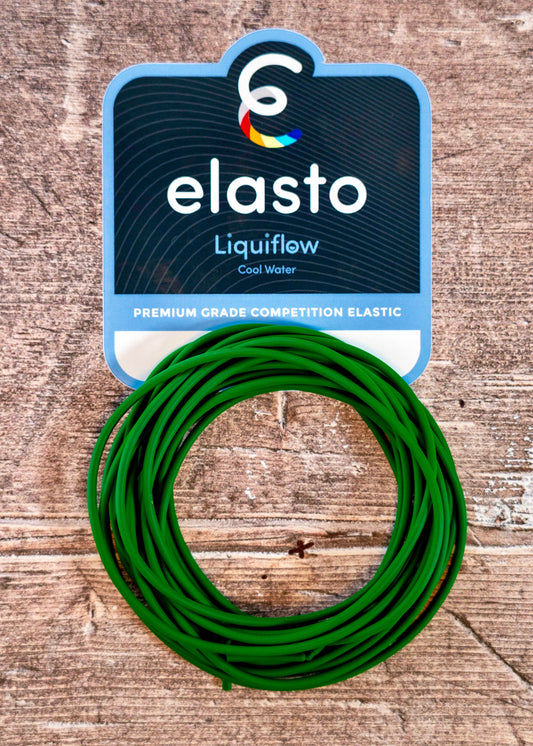 NEW - Liquiflow Cool Water 6 - 9 - Green - Black Core - 1.6mm - Elasto Tackle