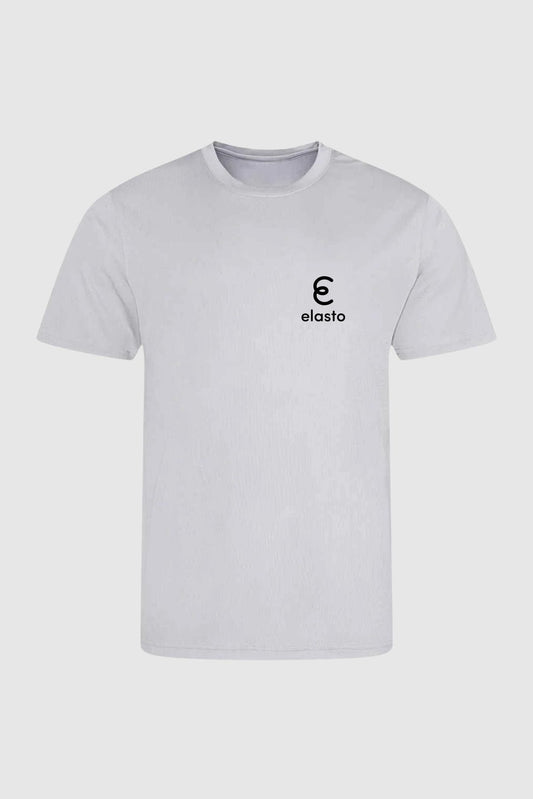 Cool - Tek Tee - Cool Grey - Midnight Logo - Elasto Tackle