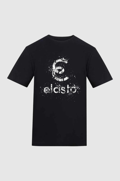 Cotton Tee - Back Shatter Print - Black - Elasto Tackle