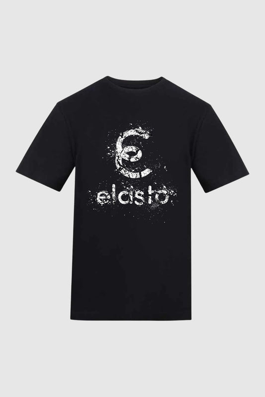 Cotton Tee - Back Shatter Print - Black - Elasto Tackle