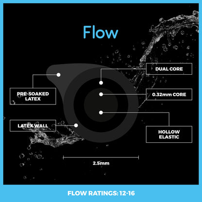 Flow 12 - 16 Black - Elasto Tackle