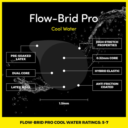 Flow - Brid PRO - COOL WATER - BLACK 5 - 7 - Elasto Tackle
