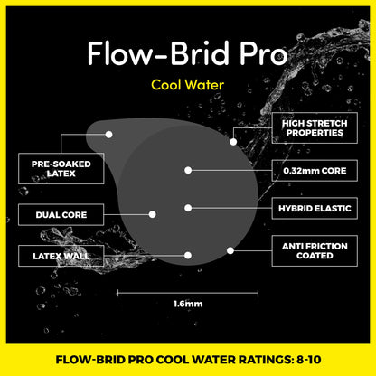 Flow - Brid PRO - COOL WATER - GREY 6 - 10 - Elasto Tackle