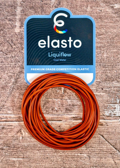 NEW - Liquiflow Cool Water 5 - 8 - Orange - Black Core - 1.5mm - Elasto Tackle
